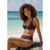 LASCANA Top de bikini 'Lolo' berenjena