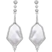 Luxenter Pendientes 'FAIOS' blanco