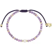 Glanzstücke Pulsera dorado / lila claro
