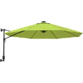 Syfax Sombrilla de pared verde manzana 290 cm
