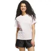 Adidas adidasCAMISETA SATIN-FILLED LOGO GRAPHIC XL Distilled Pink Mujer