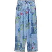 Desigual , Pantalón Vaquero tencel regular, Mujer, Lyocell, Azul, 44