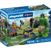 Playmobil Juego De Construcción Troll With Lion Knight Treasure