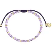 Glanzstücke Pulsera dorado / lila claro