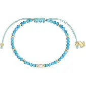 Glanzstücke Pulsera azul claro / dorado