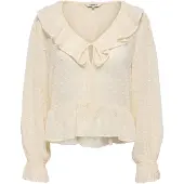 ONLY Blusa 'ONLIsla' blanco lana