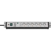 Brennenstuhl 1156057696, regleta de enchufes premium de 19", 6 enchufes