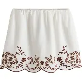 Next Falda marrón / blanco