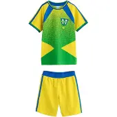 Next Pijama 'Football' navy / amarillo / verde claro / blanco