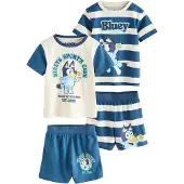 Next Pijama beige / azul claro / azul oscuro / blanco