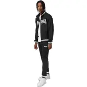 Lonsdale Ropa para correr 'Poolewe' negro / blanco
