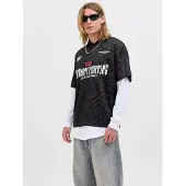 Jack & Jones Camiseta rojo / negro / blanco