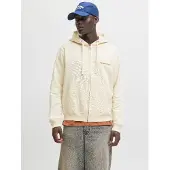 Jack & jones Sudadera con cremallera 'JORNorrebro' blanco lana