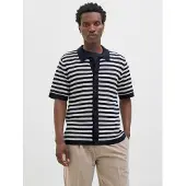 Jack & jones Premium Camisa 'JPRBLAJones' navy / blanco