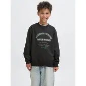 JACK&JONES JUNIOR Junior Sudadera verde / negro / blanco