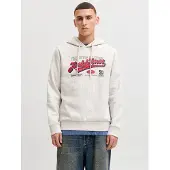 Jack & Jones Sudadera rojo / negro / blanco moteado