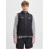 Jack & Jones Chaleco 'JCOCnz Paris' negro / blanco