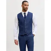 Jack & Jones Chaleco para traje azul cobalto