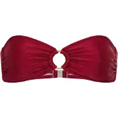 LASCANA Top de bikini rojo oscuro