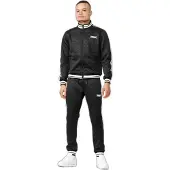 Lonsdale Chándal 'Ashwell' negro / blanco