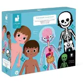 Janod Puzzle Educativo-cuerpo Humano-50 75 100 Piezas