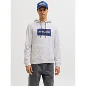 Jack & Jones Sudadera azul oscuro / blanco moteado