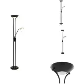 vidaXL Lámpara de pie regulable LED de 23 W - Bombillas