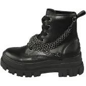 Buffalo Botines con cordones 'Asha' negro