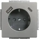 Busch-Jaeger Enchufe BJ SCHUKO -/USB-A+C 20 EUCB2USBAC-866