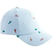Next Sombrero azul claro / petróleo / rojo cereza