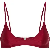LASCANA Top de bikini rojo oscuro
