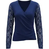 Imily Bela Camiseta azul real