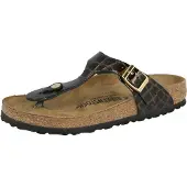 Birkenstock Sandalias de dedo 'Gizeh' marrón / negro