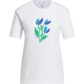 Adidas Camiseta funcional 'Bloom At Your Own Pace' azul oscuro / caña / negro / blanco