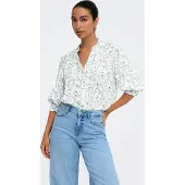 ONLY Blusa 'ONLRAYA' azul claro / verde / blanco