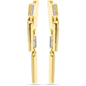 Luxenter Pendientes 'Onca' oro / transparente