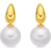 Luxenter Pendientes 'Rosmi' blanco perla