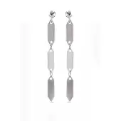 Luxenter Pendientes 'Lirrat' plata