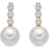 Luxenter Pendientes 'Anu' blanco perla