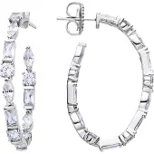 Luxenter Pendientes 'Grimchi' plata / transparente