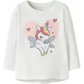 Name it Camiseta 'NMFVIX' azul paloma / magenta / rosé / blanco