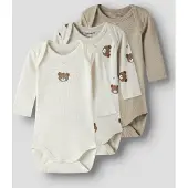 Name it Pijama entero/body beige / ecru / beige oscuro / marrón