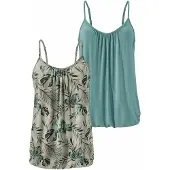 LASCANA Top beige / verde