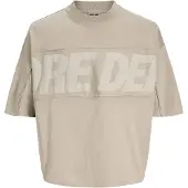 Jack & Jones Camiseta 'JCOBIARRITZ' ecru / capuchino