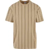 Urban Classics Camiseta beige / negro / blanco