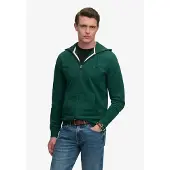 Superdry Sudadera con cremallera 'Essential' verde