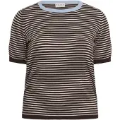 KAFFE CURVE Jersey beige / azul / marrón