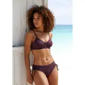 LASCANA Top de bikini berenjena