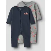 Name it Pijama navy / gris moteado / rojo cereza / blanco