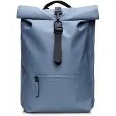 Rains unisex. 13320 Mochila Rolltop Rucksack azul (OSFA), Casual, Poliéster, outlet 2026.
